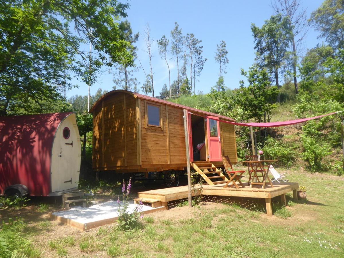 Rosa The Cosy Cabin - Gypsy Wagon - Shepherds Hut, River Views Off-Grid Eco Living Pedrogao Grande Extérieur photo