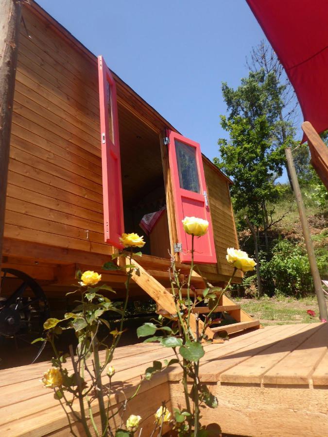 Rosa The Cosy Cabin - Gypsy Wagon - Shepherds Hut, River Views Off-Grid Eco Living Pedrogao Grande Extérieur photo